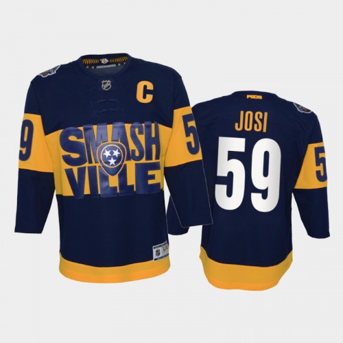 Adidas Nashville Predators #59 Roman Josi Youth 2022 Stadium Series Game Jersey - Navy Youth