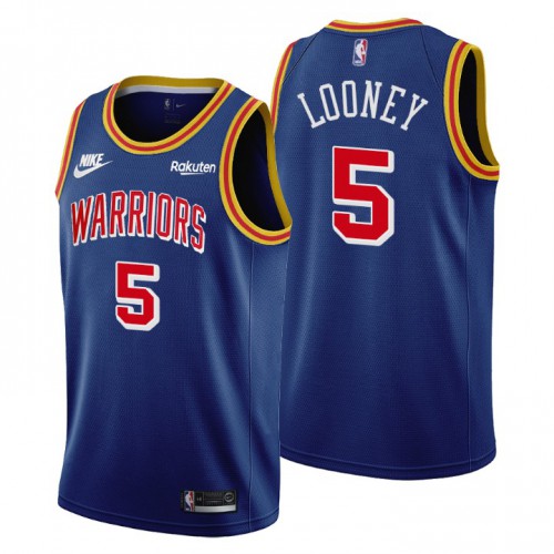 Golden State Golden State Warriors #5 Kevon Looney Womens Releases Classic Edition 75th Anniversary Jersey Blue Womens
