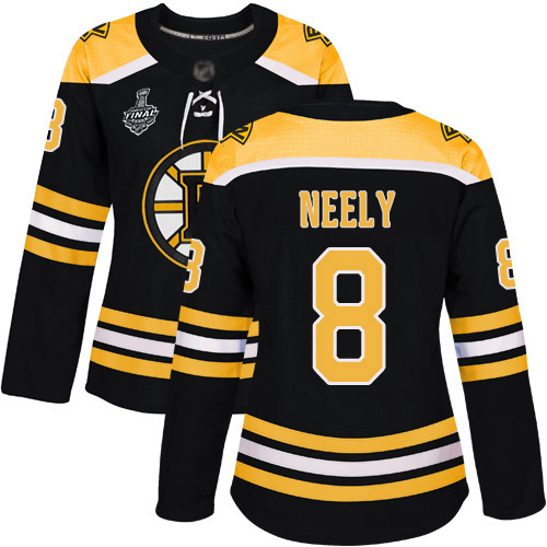 Adidas Boston Bruins #8 Cam Neely Black Home Authentic Stanley Cup Final Bound Women's Stitched Jersey Womens