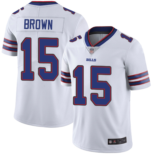 Buffalo Bills #15 John Brown White Youth Stitched Vapor Untouchable Limited Jersey Youth