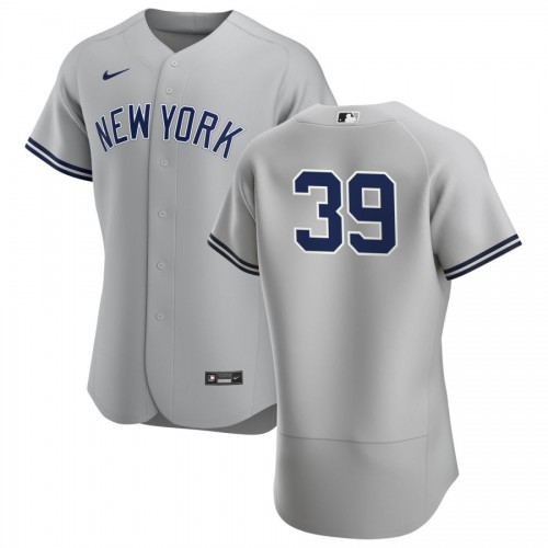 New York New York Yankees #39 Mike Tauchman Men's Gray Road 2020 Authentic Player Jersey Men's