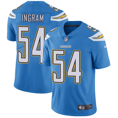 Los Angeles Chargers #54 Melvin Ingram Electric Blue Alternate Men's Stitched Vapor Untouchable Limited Jersey Men's