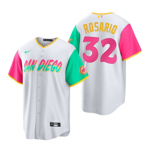 San Diego San Diego Padres #32 Eguy Rosario 2022 City Connect Men's Games Jersey - White Men's