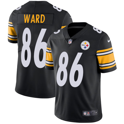 Pittsburgh Steelers #86 Hines Ward Black Team Color Men's Stitched Vapor Untouchable Limited Jersey Men's