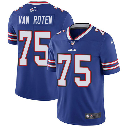 Bills #75 Greg Van Roten Royal Blue Team Color Youth Stitched Vapor Untouchable Limited Jersey