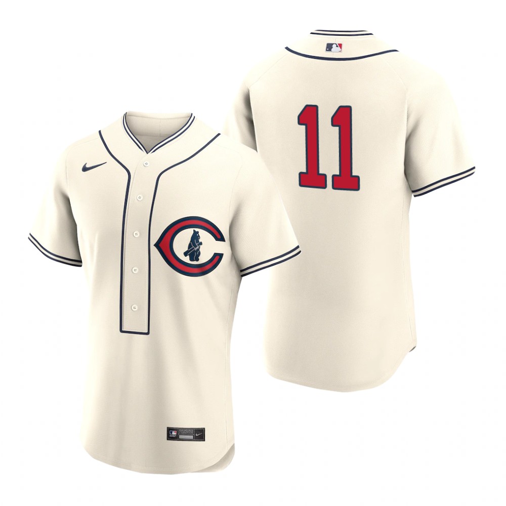 Chicago Cubs #11 Drew Smyly Men's 2022 Field Of Dreams Authentic Jersey - Cream