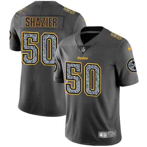 Pittsburgh Steelers #50 Ryan Shazier Gray Static Youth Stitched Vapor Untouchable Limited Jersey Youth