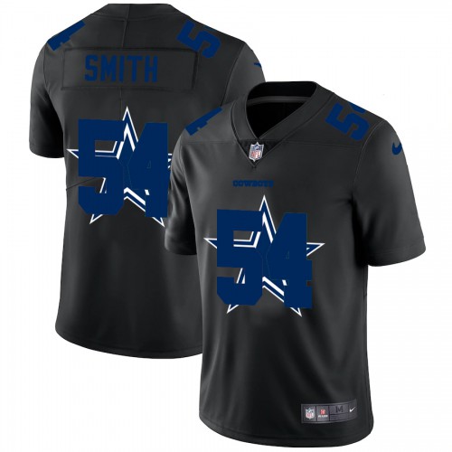 Dallas Dallas Cowboys #54 Jaylon Smith Men's Team Logo Dual Overlap Limited Jersey Black Men's
