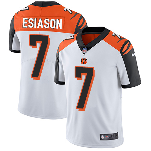 Cincinnati Bengals #7 Boomer Esiason White Men's Stitched Vapor Untouchable Limited Jersey Men's