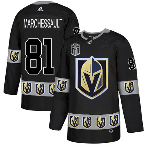 Adidas Golden Knights #81 Jonathan Marchessault Black Youth 2023 Stanley Cup Final Patch Authentic Team Logo Fashion Stitched Jersey