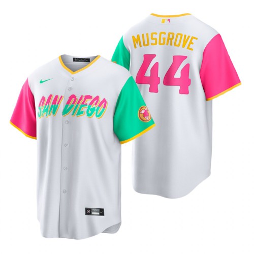 San Diego San Diego Padres #44 Joe Musgrove 2022 City Connect Men's Games Jersey - White Men's