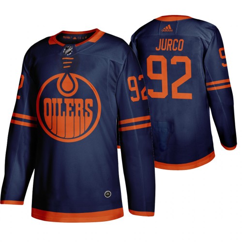 Edmonton Edmonton Oilers #92 Tomas Jurco Blue 2019-20 Third Alternate Jersey Men's