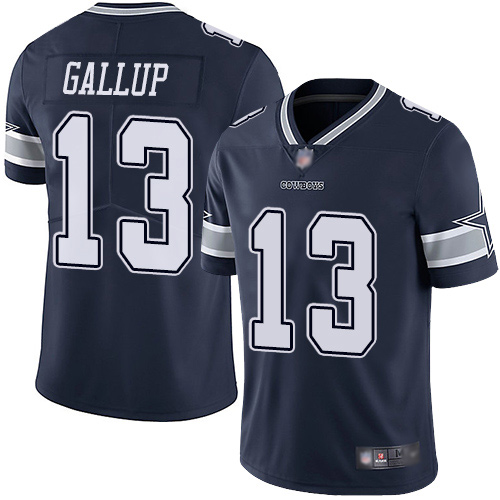 Cowboys #13 Michael Gallup Navy Blue Team Color Youth Stitched Vapor Untouchable Limited Jersey