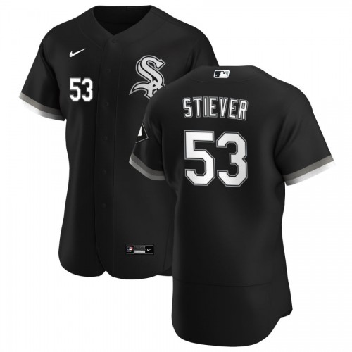 Chicago Chicago White Sox #53 Jonathan Stiever Men's Black Alternate 2020 Authentic Player Jersey Men's