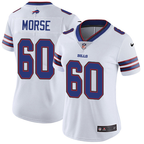 Buffalo Bills #60 Mitch Morse White Women's Stitched Vapor Untouchable Limited Jersey Womens