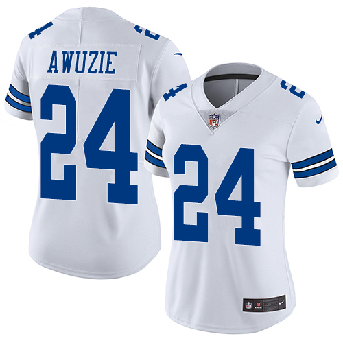 Dallas Cowboys #24 Chidobe Awuzie White Women's Stitched Vapor Untouchable Limited Jersey Womens