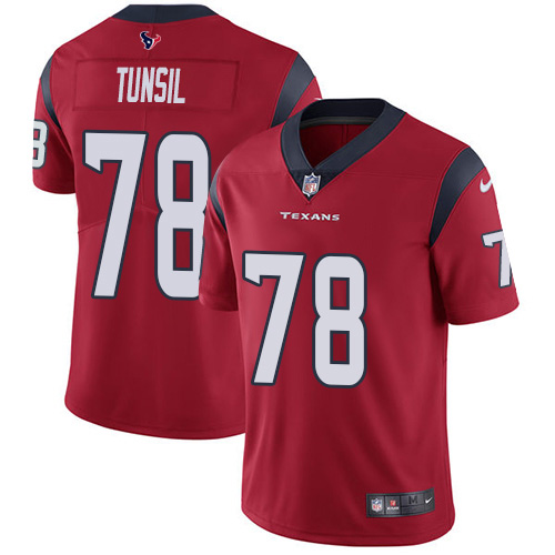 Houston Texans #78 Laremy Tunsil Red Alternate Men's Stitched Vapor Untouchable Limited Jersey Men's