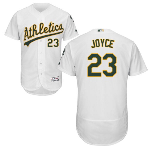 Oakland Athletics #23 Matt Joyce White Flexbase Authentic Collection Stitched Jersey Men's