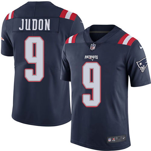 Patriots #9 Matt Judon Navy Blue Men's Stitched Limited Rush Jersey