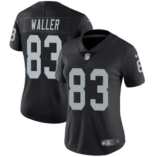 Raiders #83 Darren Waller Black Women's Stitched Vapor Untouchable Limited Jersey