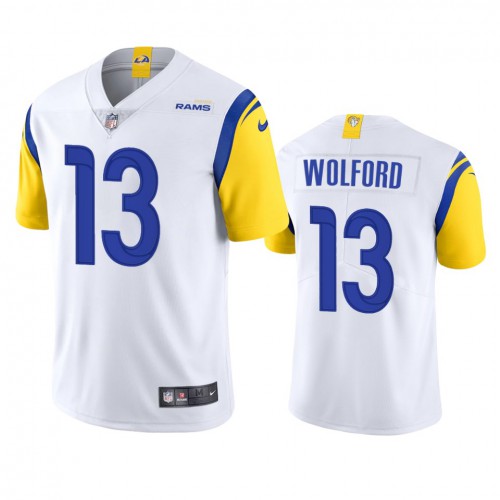 Los Angeles Los Angeles Rams #13 John Wolford Men's Alternate Vapor Limited Jersey - White Men's
