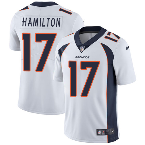 Denver Broncos #17 DaeSean Hamilton White Men's Stitched Vapor Untouchable Limited Jersey Men's