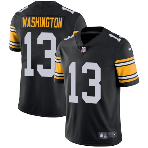 Pittsburgh Steelers #13 James Washington Black Alternate Youth Stitched Vapor Untouchable Limited Jersey Youth