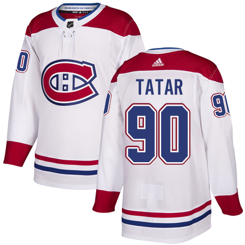 Adidas Montreal Canadiens #90 Tomas Tatar White Authentic Stitched Youth Jersey Youth