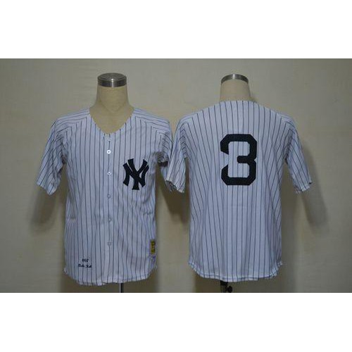 Mitchell And Ness 1932 New York Yankees #3 Babe Ruth White Throwback Stitched Jersey Men's