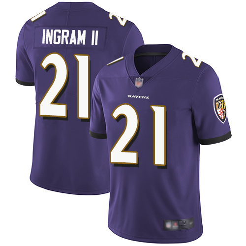 Baltimore Ravens #21 Mark Ingram II Purple Team Color Youth Stitched Vapor Untouchable Limited Jersey Youth