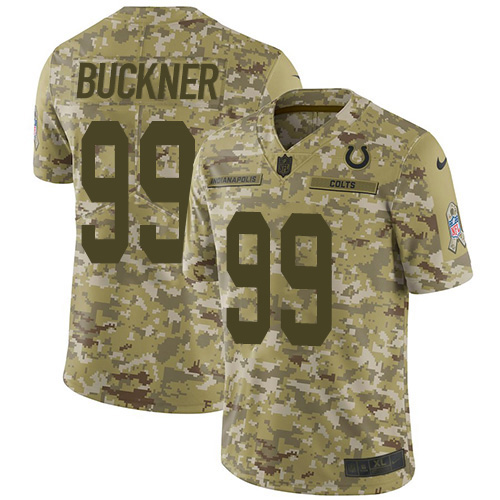 Indianapolis Colts #99 DeForest Buckner Camo Men's Stitched Limited 2018 Salute To Service Jersey Men's