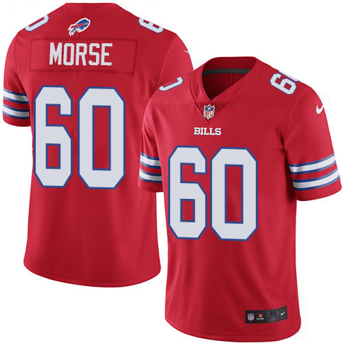 Buffalo Bills #60 Mitch Morse Red Youth Stitched Limited Rush Jersey Youth