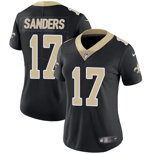 New Orleans Saints #17 Emmanuel Sanders Black Team Color Women's Stitched Vapor Untouchable Limited Jersey Womens