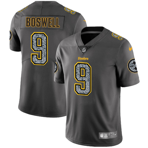 Pittsburgh Steelers #9 Chris Boswell Gray Static Men's Stitched Vapor Untouchable Limited Jersey Men's
