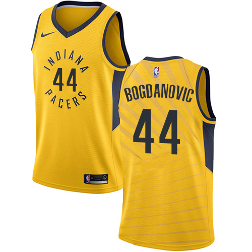 Indiana Pacers #44 Bojan Bogdanovic Gold Youth Swingman Statement Edition Jersey Youth