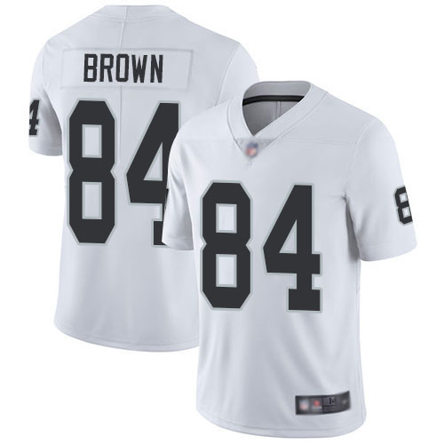 Las Vegas Raiders #84 Antonio Brown White Men's Stitched Vapor Untouchable Limited Jersey Men's