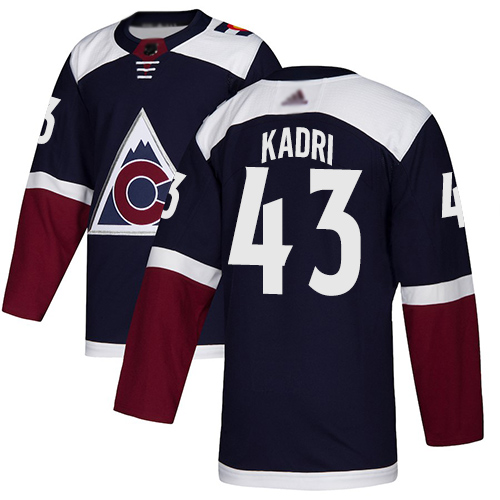 Adidas Colorado Avalanche #43 Nazem Kadri Navy Alternate Authentic Stitched Jersey Men's