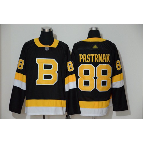 Adidas Boston Bruins #88 David Pastrnak Black 2019-20 Authentic Third Stitched Jersey Men's