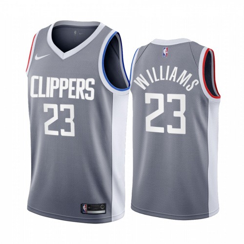 Los Angeles Los Angeles Clippers #23 Lou Williams Gray Youth Swingman 2020-21 Earned Edition Jersey Youth