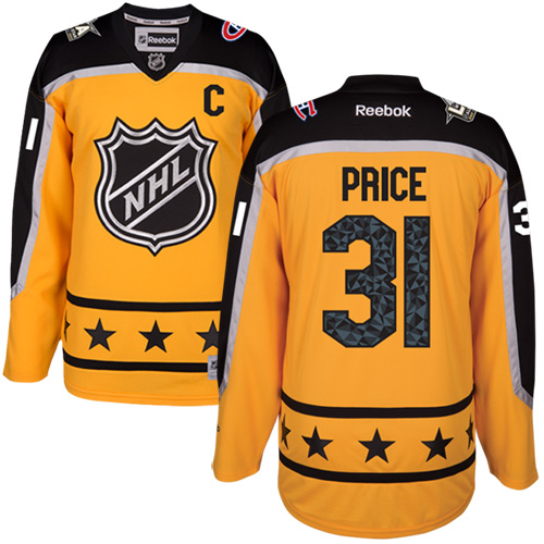 Montreal Canadiens #31 Carey Price Yellow 2017 All-Star Atlantic Division Stitched Youth Jersey Youth