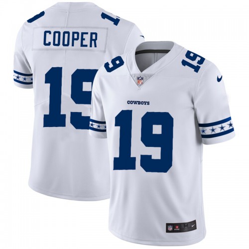 Dallas Dallas Cowboys #19 Amari Cooper White Team Logo Vapor Limited Jersey Men's