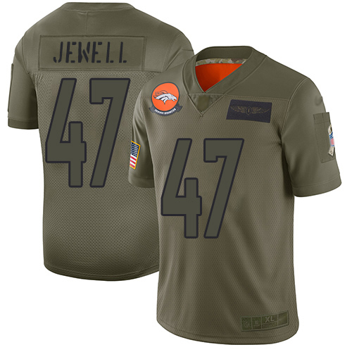 Denver Broncos #47 Josey Jewell Camo Men's Stitched Limited 2019 Salute To Service Jersey Men's