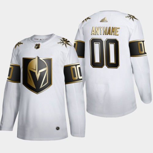 Vegas Golden Knights Custom Men's Adidas White Golden Edition Limited Stitched Jersey
