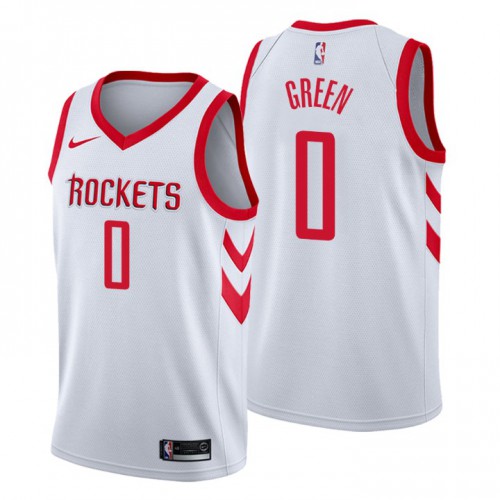 Houston Rockets #0 Jalen Green Youth White Swingman Association Edition Jersey Youth