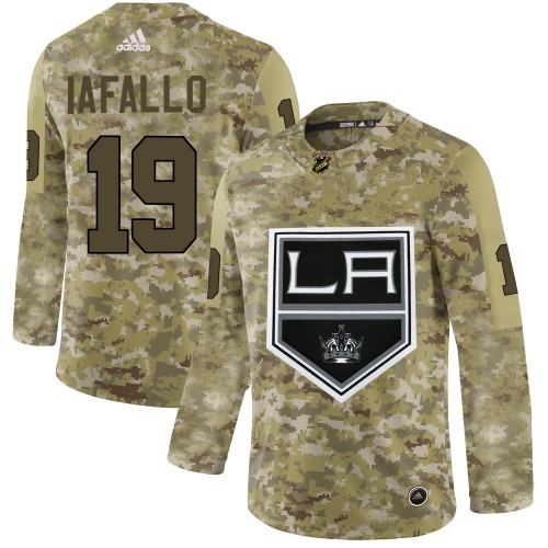 Adidas Los Angeles Kings #19 Alex Iafallo Camo Authentic Stitched Jersey Men's