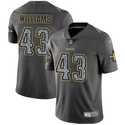 New Orleans Saints #43 Marcus Williams Gray Static Men's Stitched Vapor Untouchable Limited Jersey Men's