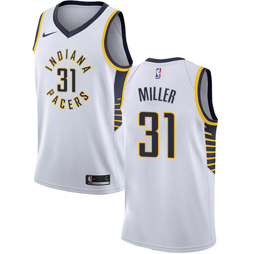 Indiana Pacers #31 Reggie Miller White Youth Swingman Association Edition Jersey Youth