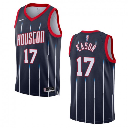 Houston Houston Rockets #17 Tari Eason Unisex Navy 2022-23 Swingman Jersey - City Edition Mens