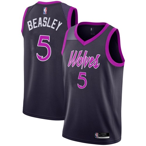 Minnesota Timberwolves #5 Malik Beasley Purple Womens Swingman City Edition 2018/19 Jersey Womens