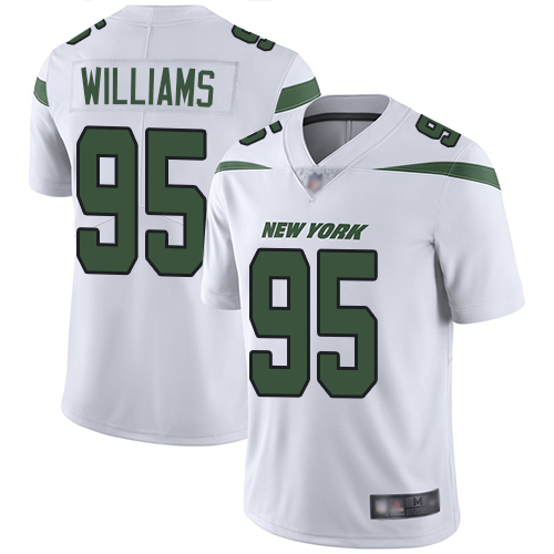 New York Jets #95 Quinnen Williams White Youth Stitched Vapor Untouchable Limited Jersey Youth